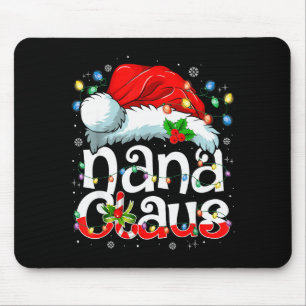 Nana Claus-Shirt Weihnachtslichter Pyjama Familie Mousepad