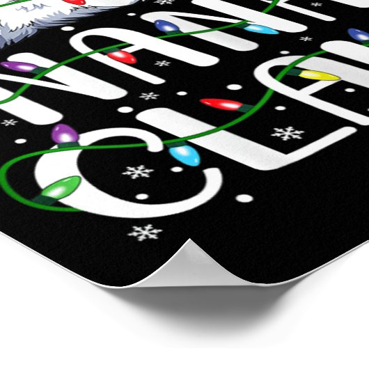 Nana Claus Weihnachts-Weihnachtsmannmütze Matching Poster (Ecke)