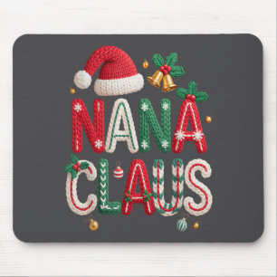 Nana Claus Weihnachtsmann Oma Familie passende Wei Mousepad