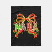 Nana Coquette Bow Christmas Pajamas Xmas Tree Coco Fleecedecke (Vorderseite)