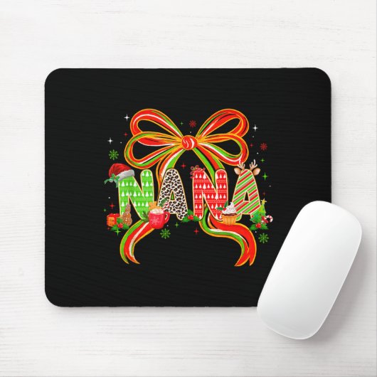 Nana Coquette Bow Christmas Pajamas Xmas Tree Coco Mousepad (Mit Mouse)