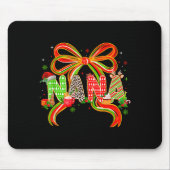 Nana Coquette Bow Christmas Pajamas Xmas Tree Coco Mousepad (Vorne)