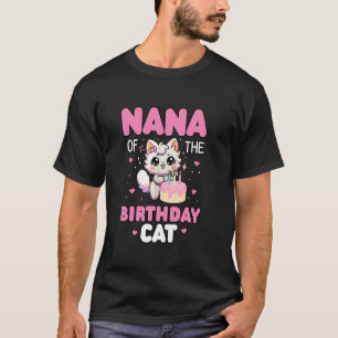 Nana der Geburtstagskatzenfamilie passendes Kätzch T-Shirt