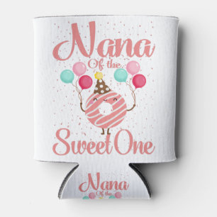 Nana der süßen Familie, die zum 1. Geburtstag pass Dosenkühler