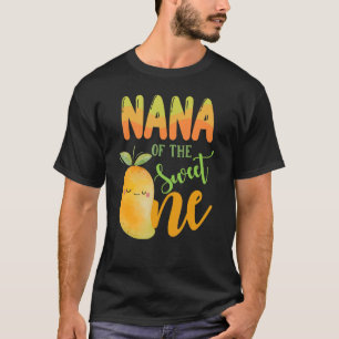 Nana der süßen Mango-Familie zum ersten Geburtstag T-Shirt