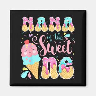 Nana des süßen einen Eis 1. Geburtstag Mädchen Magnet