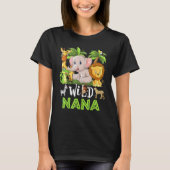 Nana des wilden Zoo Birthday Safari Jungle Animal T-Shirt (Vorderseite)