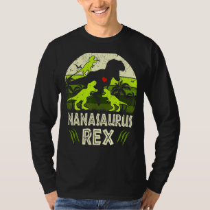 Nana Dinosaur T Rex Nanasaurus 3 Kinder Matching F T-Shirt