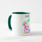 "NANA" EASTER EGG RABBIT IN PASTELLFARBEN TASSE (Vorderseite Links)
