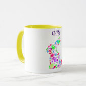 "NANA" EASTER EGG RABBIT IN PASTELLFARBEN TASSE (Vorderseite Links)