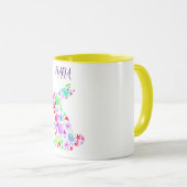 "NANA" EASTER EGG RABBIT IN PASTELLFARBEN TASSE (VorderseiteRechts)