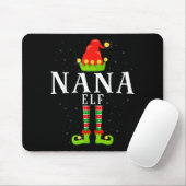 Nana Elf Christmas Matching Xmas Pajama Mousepad (Mit Mouse)