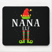 Nana Elf Christmas Matching Xmas Pajama Mousepad (Vorne)