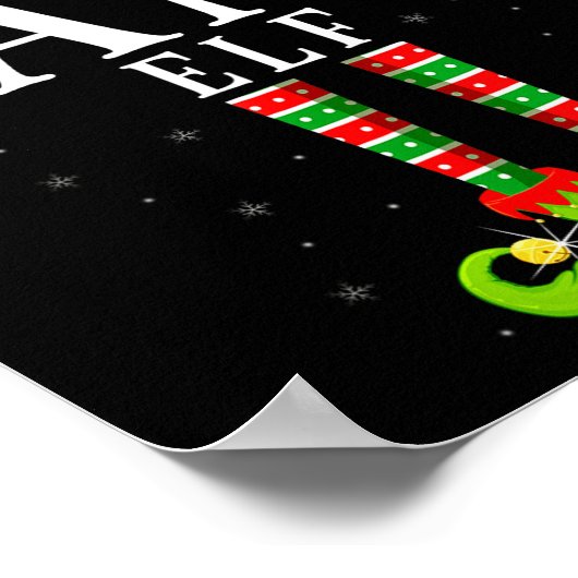 Nana Elf Christmas Matching Xmas Pajama Poster (Ecke)