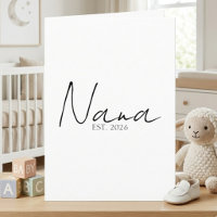 Nana EST-Jahresankündigung Elegantes Skriptdesign