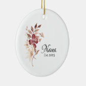 Nana Est. Year – New Grandma Milestone Keramik Ornament (Rechts)