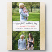 Nana First Mthers Day - 2 Foto Personalisiert Fotoplatte (Vorderseite)