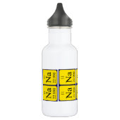 Nana Flasche mit periodischem Namen Edelstahlflasche (Links)