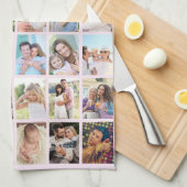 Nana Floral Letters 30 Vertikale FotoCollage Pink Geschirrtuch (Viertel Falte)