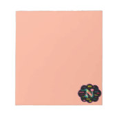 Nana Florales Blumenname Initial Notizblock (Vorderseite)