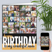 Nana Foto Collage 31 Picture Happy Birthday Card