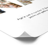 Nana Foto Collage Letter Cutout Oma Birthday Poster (Ecke)