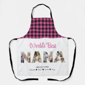 Nana Foto Collage Letter Cutout Oma Picture Schürze (Vorderseite)