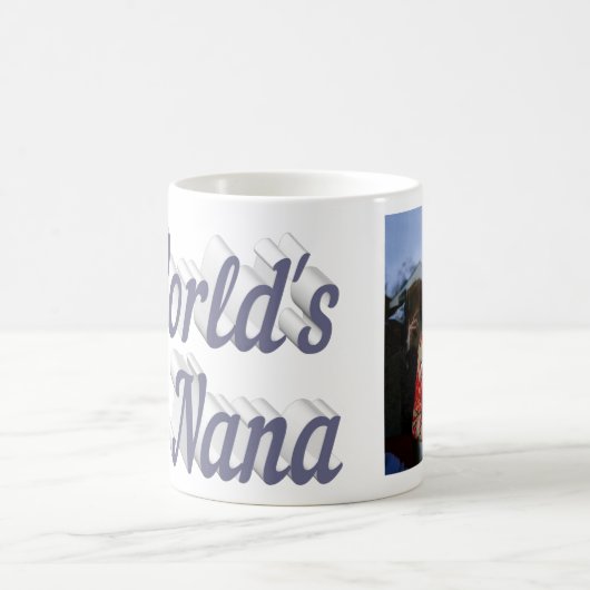 Nana Foto graue Textkaffee Tasse (Mittel)