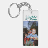 Nana Foto grüner Text Schlüsselanhänger (Vorderseite links)