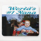Nana Foto Himmelsblau Mousepad (Vorne)