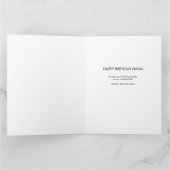NANA Foto Letter Cutout Birthday Karte (Innenseite)