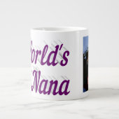 Nana Foto lila Text Giant Kaffee Tasse (Vorderseite)