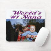 Nana Foto lila Text Mousepad (Mit Mouse)