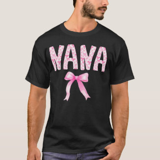 Nana Geburtstags-Squad passende Coquette-Schleife  T-Shirt
