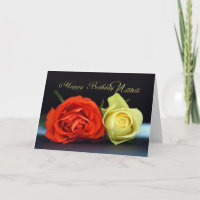 Nana Geburtstagskarte mit Orangen- und Creme-Rose