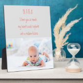 Nana Gedicht und benutzerdefiniertes Grandchild-Fo Fotoplatte (Seite)