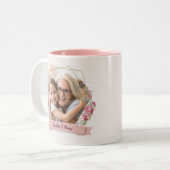 Nana Geschenk Muttertag Foto Großkind Zweifarbige Tasse (Vorderseite Links)