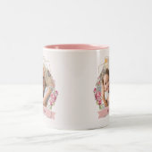 Nana Geschenk Muttertag Foto Großkind Zweifarbige Tasse (Mittel)