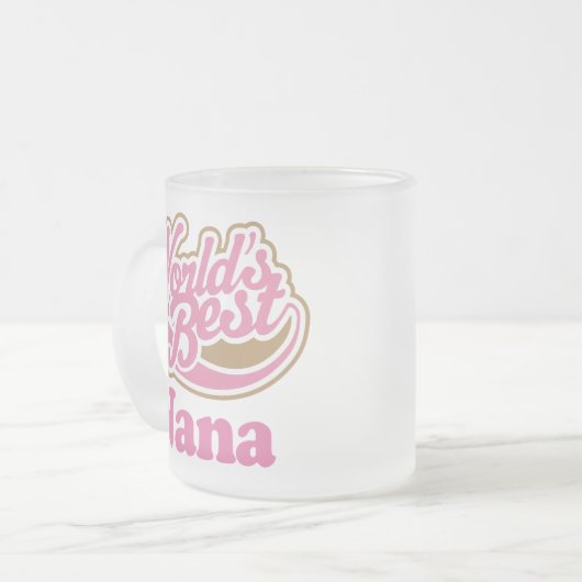 Nana-Geschenk-Rosa Mattglastasse (Vorderseite Links)
