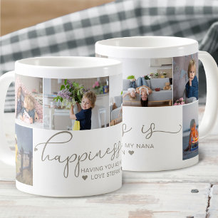 Nana   Glück ist Herz-Kalligrafie 6 Foto Kaffeetasse