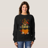 Nana gnome Thanksgiving pajamas Leopard Gnomes Fal Sweatshirt (Vorne ganz)