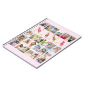 Nana Gold Floral Letters 24 Vertikale Foto Collage Notizblock (Linke Seite)