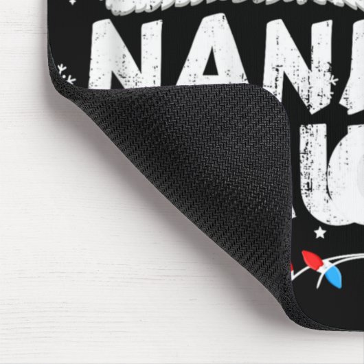 Nana Grandma Claus Christmas Lights Matching Famil Mousepad (Ecke)