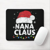 Nana Grandma Claus Christmas Lights Matching Famil Mousepad (Mit Mouse)