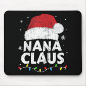 Nana Grandma Claus Christmas Lights Matching Famil Mousepad (Vorne)