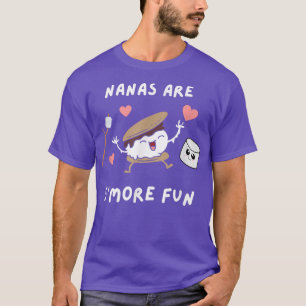 Nana Grandma Niedlich Pun S'More Fun Camping Lecke T-Shirt