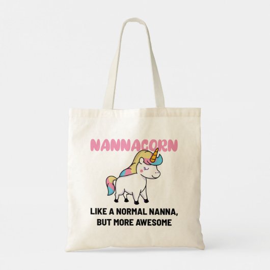Nana Grandma Unicorn Funny Tragetasche (Rückseite)