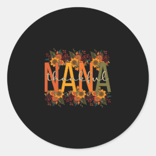 Nana Grandmutter Erntedank Nana Grandma Runder Aufkleber