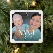 Nana Grandpa Jahr Etabliert 2 Foto Weihnachten