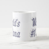 Nana graue Halbtext Mütter Day Jumbo-Tasse (Vorderseite)